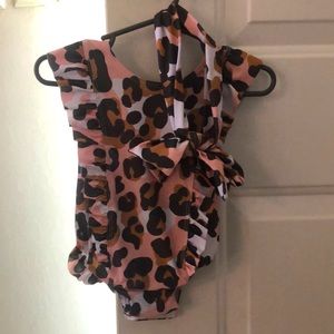 mudpie swimsuit with matching bow